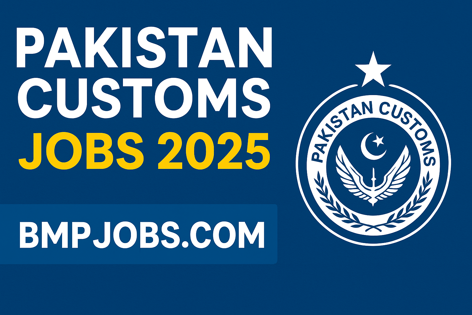 Pakistan Customs Jobs 2025 - Online Apply