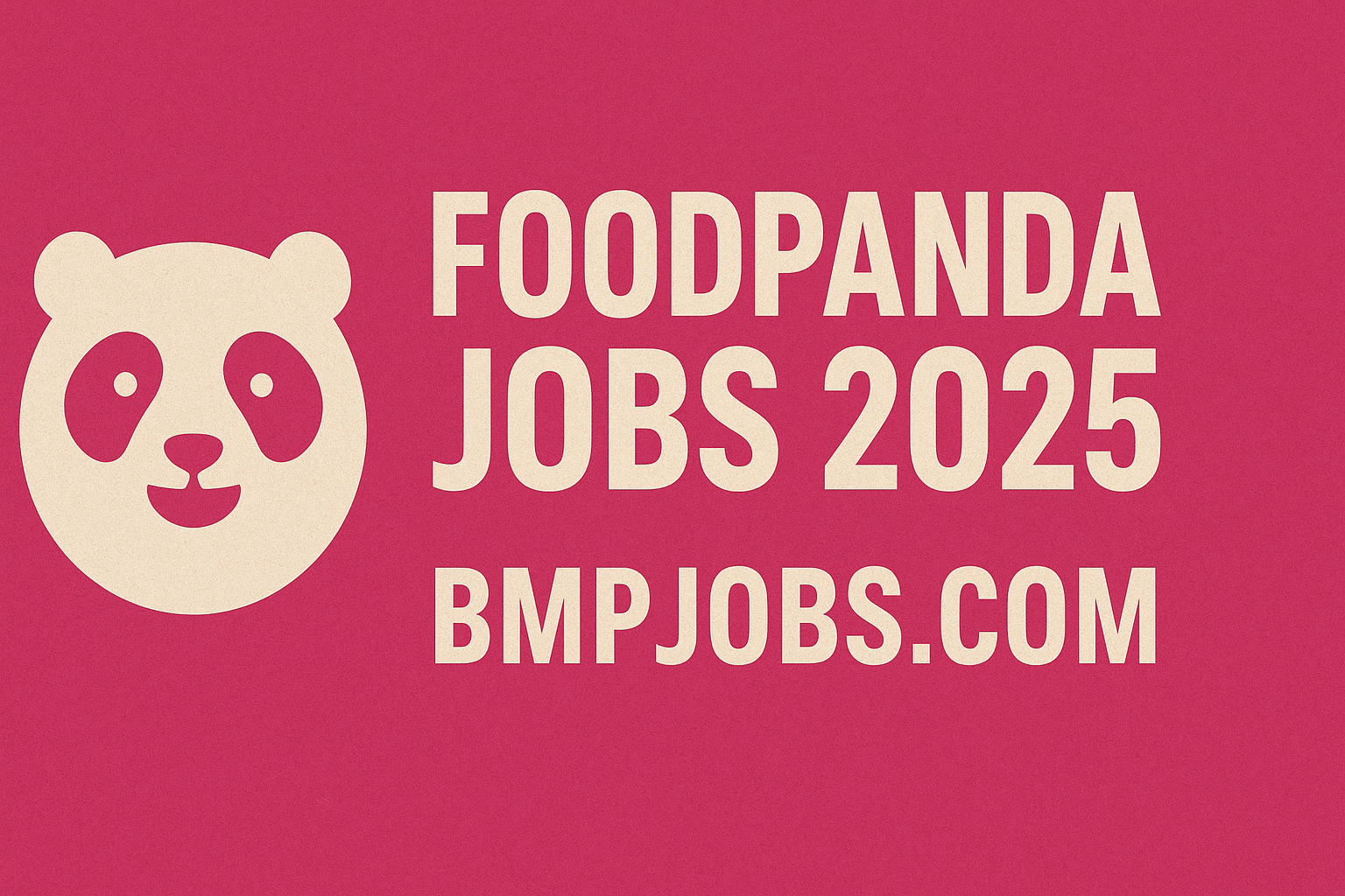 Foodpanda Jobs 2025 | Apply Online for www.foodpanda.pk